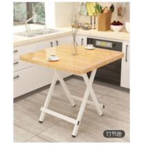 1인용 자취방용 미니 식탁 다이닝 테이블 2인식탁 접이식 식탁겸책상, 브라운 80 x 80 x 74cm