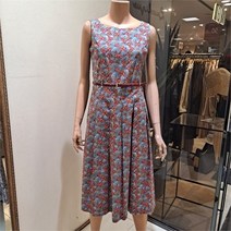 비꼴리끄 NC09 면 꽃프린트 민소매 원피스 B202ZO3040