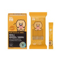 마이니 비타민D3 1000IU 스위스산 파인애플맛 칼슘흡수 식이섬유 귀리 치커리 30포, 1개
