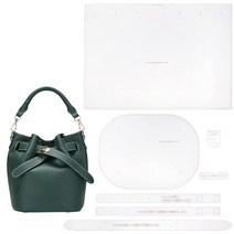 WADORN 버킷 백 아크릴 템플릿 7개 투명 가죽 가방 패턴 숄더백 만들기 스텐실 수제 몰드 DIY 공예 퀼팅 바느질 도구