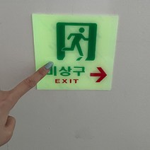 비상구 축광 표찰 유도 표시등 복도 통로 계단 야광 출입구 EXIT 문구 픽토그램 출구 표시판 안내판 팻말
