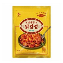 CJ더마켓 닭튀김 튀김류 술안주 혼밥 캠핑 탑티어 숯불향 닭강정 닭강정 순살 후라이드 양념 숯불 200G 2개, 5세트
