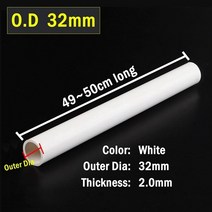 20 50mm 흰색 PVC 파이프 커넥터 직접 수족관 탱크 피팅 급수 어댑터 관개 시스템 가든 워터, [08] 32 White Pipe