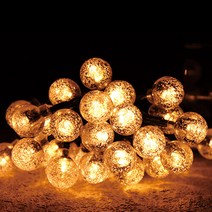 앵두전구 버블전구 50구 7M 태양광 충전 알전구 장식 무드등 캠핑조명 감성조명 차박조명, 태양광버블전구50구7M