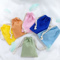 백바이백 국내제작 면 복조리파우치 화장품 생리대 더스트백 이너백 복주머니가방 에코백