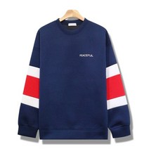 올멋 피스풀 네오프렌 오버핏 맨투맨