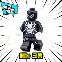 [큐브월드] 블록 미니피규어 전용 자동차 주차번호판 시리즈1 레고호환, 15. 베놈 크롬