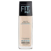 메이블린 핏 미! 파운데이션 매트 + 포어리스 30ml, 1개, 102 Fair Porcelain
