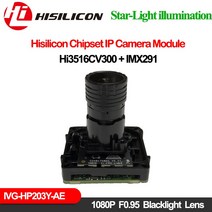 열화상카메라 열감지카메라1080P Wdr Ipc 모듈 Imx291 Hisilicon Hi3516Cv300 웹캠 F0.95 Startlight Lens, 03 with 48V POE cable_03 렌즈 없음