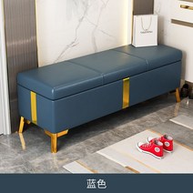 매장소파 스툴 벤치 사각 수납 보조의자, E. 네이비, 2. 장 80x관 40x 고40