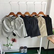 여름 남자 무지 스판 아이스 냉장고 밴딩 반바지