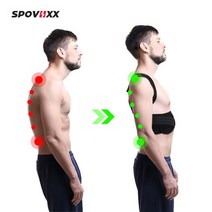 스포빅스 바른자세 교정 밴드 목 등 어깨 척추교정