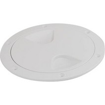 Sea-Dog 스크류 아웃 데크 플레이트 - 화이트 - 10.2cm(4인치) [335740-1]