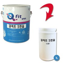 노루페인트 아크릴 외부용 수성페인트 큐피트 크린솔 1L 무광, 화이트2, 1개
