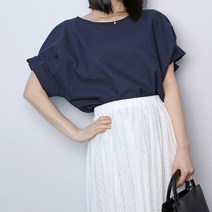 린넨 소매 주름 블라우스