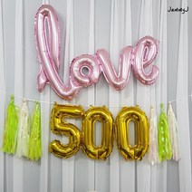 재미제이 심플 기념일 태슬풍선세트 백일 이백일 삼백일 홈스냅 셀프촬영, 1set, 04.웜골드_900