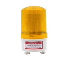새로운 LED-1101 스트로브 알람 램프 라이트 사이렌 12V 110V 220V 회전 경고등 강력한 자석베이스 설치, 노란색, 소리와 함께 24v