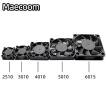 cpu 랩 휀 쿨러5015/4010/4020 12V 및 24V 냉각 터보 팬 브러시리스 3D 프린터 부품 2Pin 압출기 DC 쿨러, 09 5010 24V 20cm