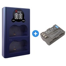 무료 니콘 EN-EL3e LCD 듀얼충전기+배터리 D200 D300