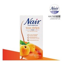 Nair 민감성용 얼굴 제모 왁스스트립 (본품20매2매 추가 증정)