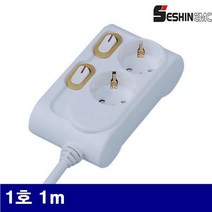 GDG6197 세신이엠씨 1441268 2구 절전형멀티탭 1호 1m 브리스타 (1EA) 조명/멀티탭/전선릴/전기, 1, 1