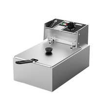 서진이네튀김기 가정용전기튀김기 치킨 핫도그 가마솥 소형 뒤김기 전기 프라이어 10L 2500W 인더스트리얼 딥 스테인레스 스틸 프렌치 프라이 절단 상업용 프라이팬, [01] 라이트 그레이, [01] 10L