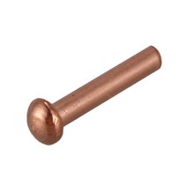 200 Pcs 5/64Inch X Round Head Copper Solid Rivets Fasteners, 한개옵션0