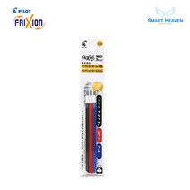 파이롯트 지워지는 프릭션 볼펜 리필심 다색 3색펜전용 0.38mm 0.5mm, 흑적청, 0.38 1Set