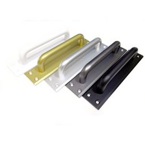 ㄷ자 봉 중문 대문 미닫이문 판손잡이 (대) 5color, 블랙, 190mm