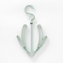 부자오빠 더블 후크 모자걸이 신발건조대(그린), 1개