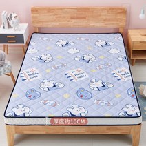 허리에 좋은 군용 매트리스 라텍스 쿠션 가정 학생 기숙사 침대 미터 바닥 슬리핑 매트 스폰지 다다미 매트 렌탈 특수 매트, 토끼 요정 (두께 약 10cm), 180200cm 태국 라텍스는 무너지지 않는다