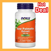 나우푸드 쏘팔메토 소팔메토 호박씨오일 320mg 90식물성 캡슐 나우, 1병