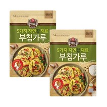 백설 5가지 자연에서 얻은 재료 부침가루, 350g, 2개