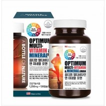 50대 60대 남성을 위한 종합영양제 옵티멈 멀티비타민 앤 미네랄 포맨 90캡슐 13종의 비타민 7종의 미네랄 어바틀, 2개, 180정