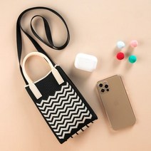 물결 패션 니트백 데일리 S 여성가방 BR 잡화 크로스백 gjtjgjtj*5290657rs, 레드