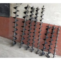 땅파는기계 뿌레카 천공기 구굴기 땅파기 휴대용 파이프 파일 굴삭기 굴착기 디그 파일 코어 구멍 토양, 05 D20cmX1.5m bit