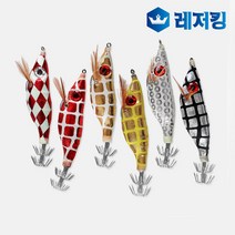 점박이프리미엄 왕눈이에기 25개 세트구성 쭈꾸미낚시, 레드다이아점박이