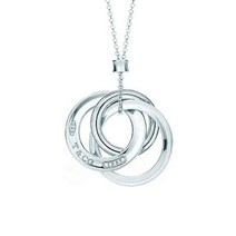 TIFFANY & Co. 티파니 목걸이 1837 인터록킹 3 서클 펜던트 (스몰)