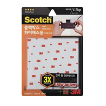 3M 스카치 블랙박스 고내열 양면 테이프 10 x 10cm, 35개