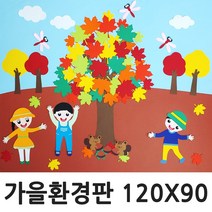 플라타너스 가을환경판 낙엽 영유아반 어린이집 유치원 교실 게시판 꾸미기 알림판