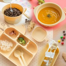 옥수수로 친환경 유아용 식판 및 식기류, 옥수수로 식판 세트