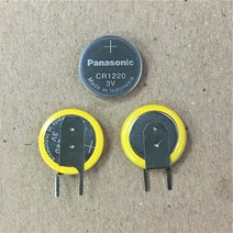헬퍼솔 100 파나소닉 CR1220 CR 1220 3V 리튬 배터리 버튼 코인 셀 노트북 마더 보드 용 솔더 피트, 한개옵션0