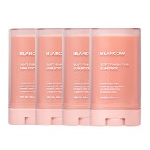 블랑카우 소프트 피니쉬 핑크 선스틱 SPF50+ PA++++, 4개