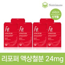 뉴트리모어 프리미엄 임산부 철분제 액상(30포) 6통(6개월), 단품, 단품