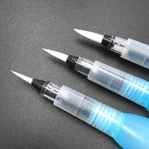 미술 수채화 고체물감 캘리 워터브러쉬 펜 중