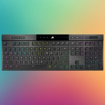 커세어 K100 AIR WIRELESS RGB Ultra Low Profile 게이밍 기계식 키보드, 단품, 단품