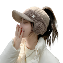 하루연구소 여성 방한 모자 겨울 골프 캐디 패션 스포츠 캡모자