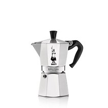 독일 수입 Bialetti - Moka Express: 정통 이탈리아 커피를 만드는 상징적인 쿡탑 에스프레소 머신 모카 포트 6컵(270ml) 알루미늄 은, 18컵