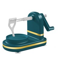 ANKRIC 다용도 과일필러 자동 애플 필러 사과커터기, 초록