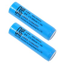 3000mAh 3.7V 18650 리튬이온 보호회로 충전지 2개